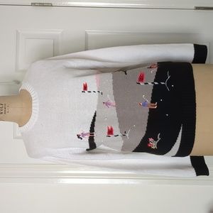 Sag Harbour Embroidered Gold Sweater Sz. M